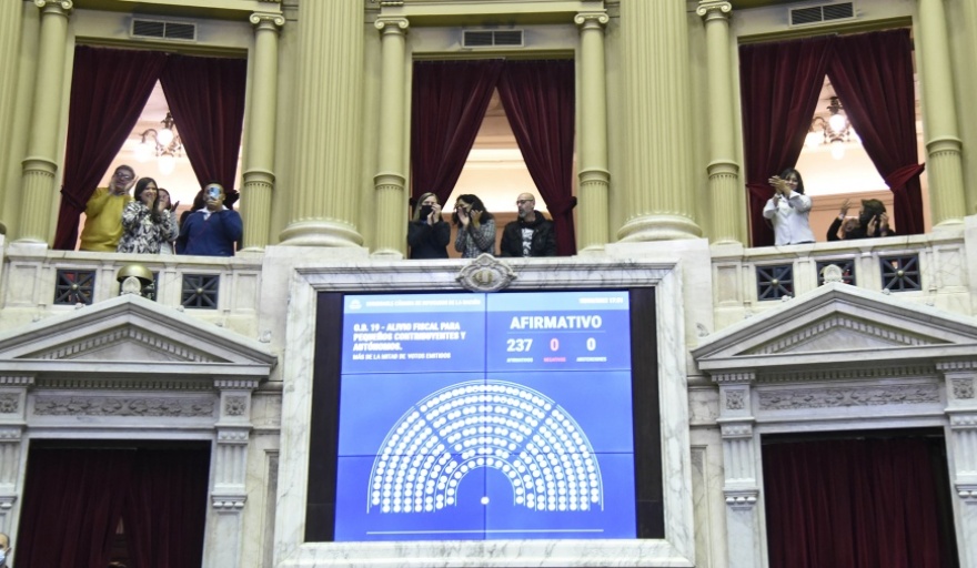 Diputados aprobó el alivio fiscal para monotributistas y autónomos