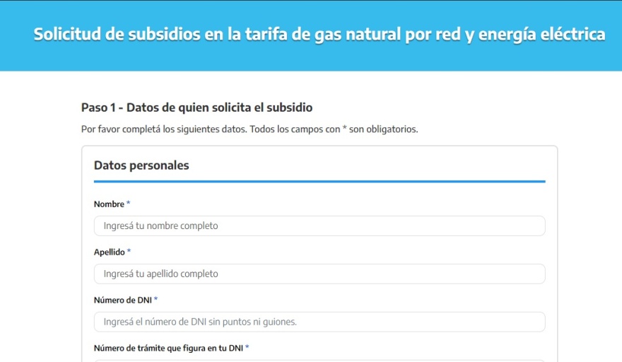 HOY VENCE EL PLAZO PARA ANOTARSE EN LOS SUBSIDIOS DE LUZ Y GAS