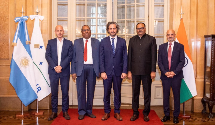 Cafiero se reunió con autoridades de la India para analizar exportaciones récord