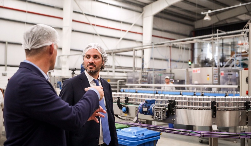Cafiero visitó en Pilar empresa productora de cerveza que expande sus mercados de exportación en América y Asia