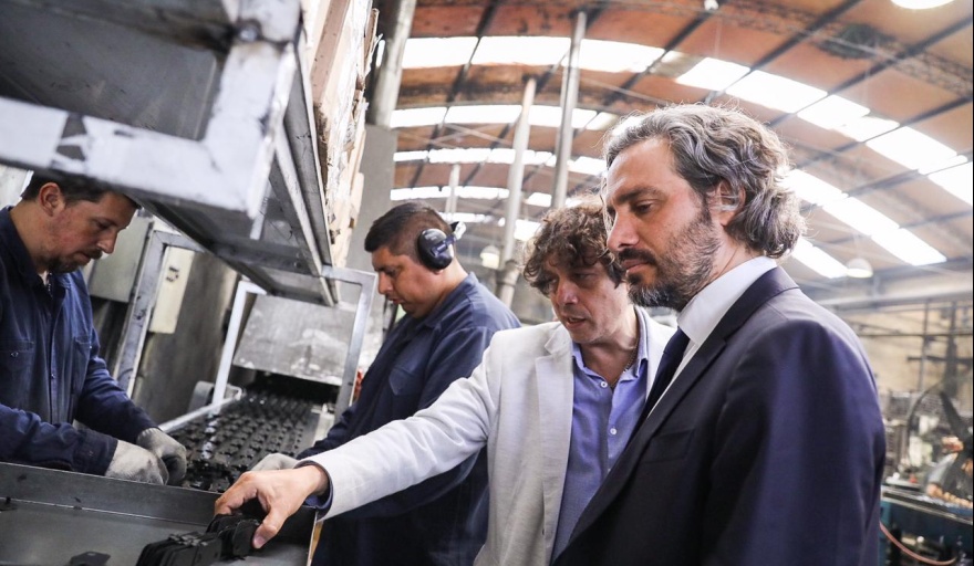 Cafiero visitó PyME de autopartes que amplía mercados por las misiones comerciales organizadas por Cancillería