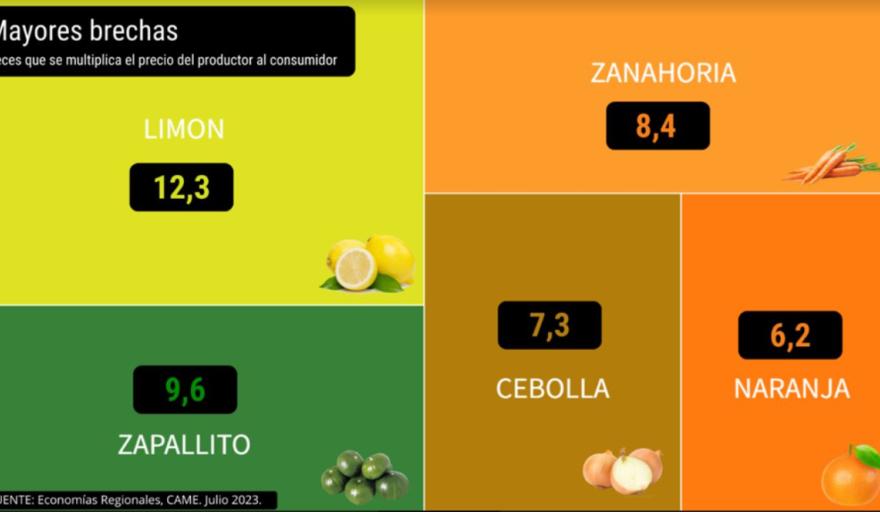 Precios de los agroalimentos se multiplicaron por 3,4 veces en julio