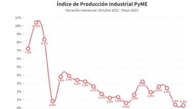 La industria pyme creció 0,3% anual en mayo